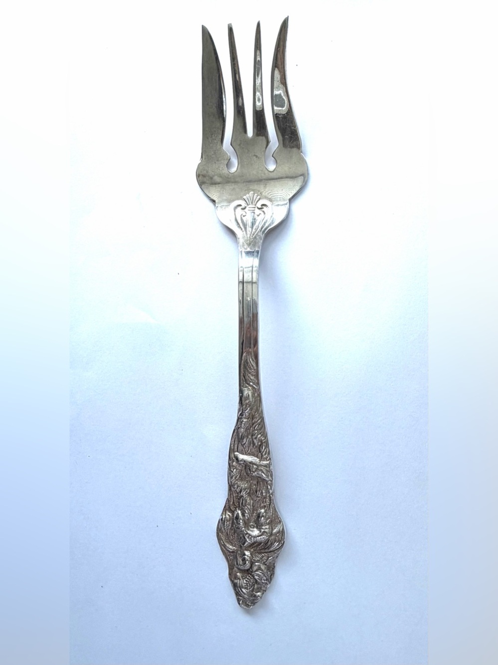 Vintage Raimond Italy Large Silver Plate Serving Fork